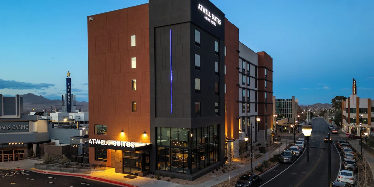 Hotel Exterior at Atwell Suites Henderson at the Pass by IHG Hotels and Resorts.