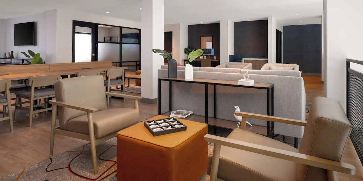 Lobby at Atwell Suites Henderson at the Pass by IHG Hotels and Resorts.