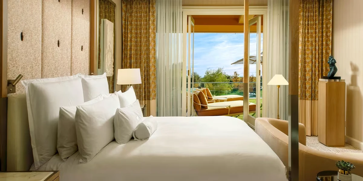 Wynn Fairway Villa Bedroom at Wynn Las Vegas and Encore.