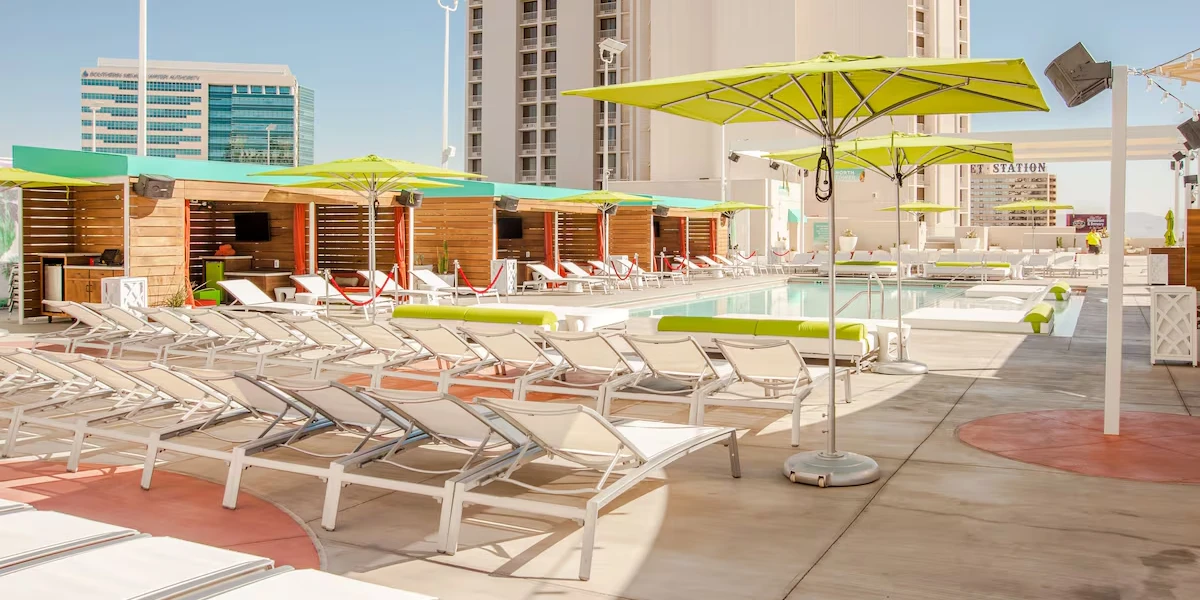 Pool at Plaza Hotel and Casino Las Vegas.