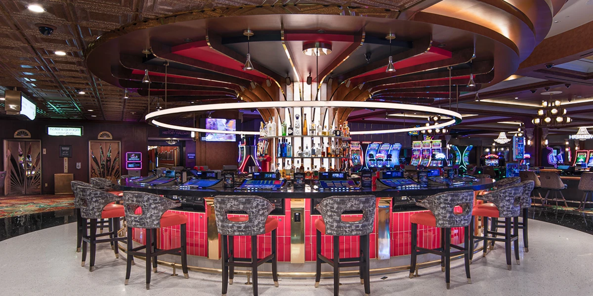 Roulette Bar at El Cortez Hotel and Casino Las Vegas.