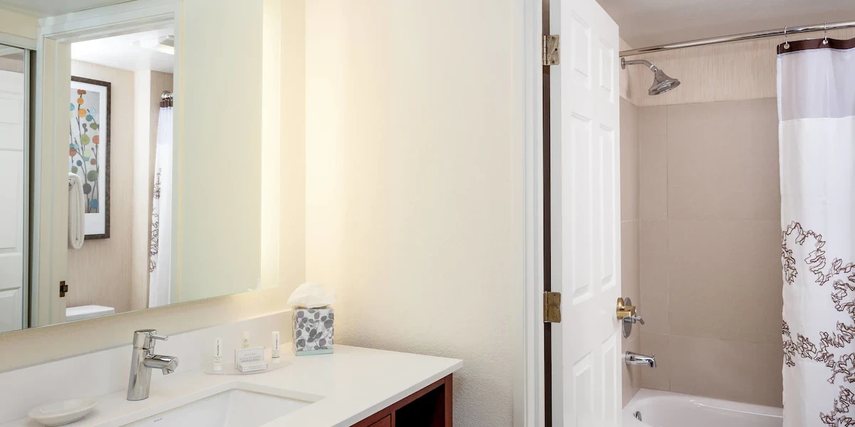 Suite Bathroom at Residence Inn Las Vegas Henderson/Green Valley.