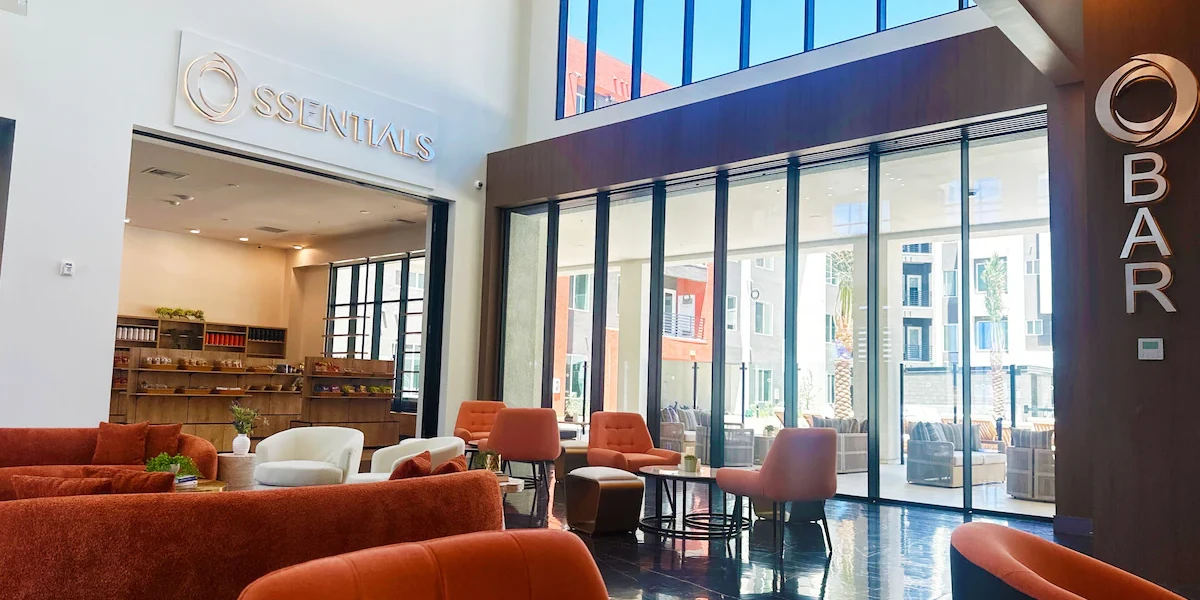 Lobby at Otonomus Hotel Las Vegas.