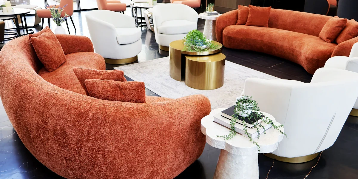 Lobby at Otonomus Hotel Las Vegas.