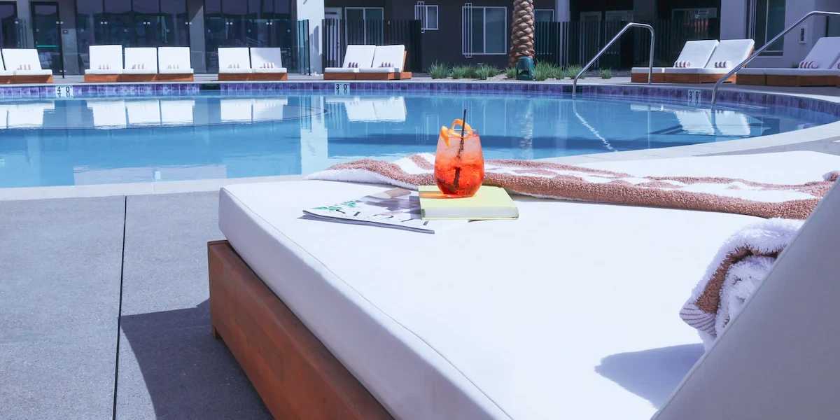 Pool at Otonomus Hotel Las Vegas.