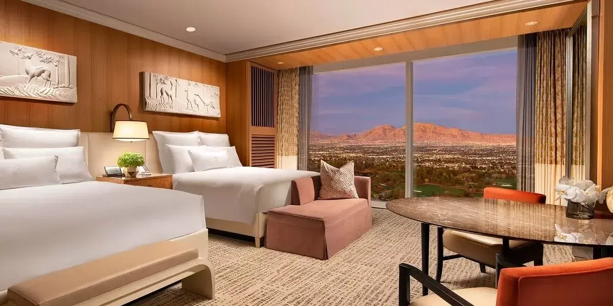 Wynn Tower Suite Two Queens at Wynn Las Vegas and Encore.