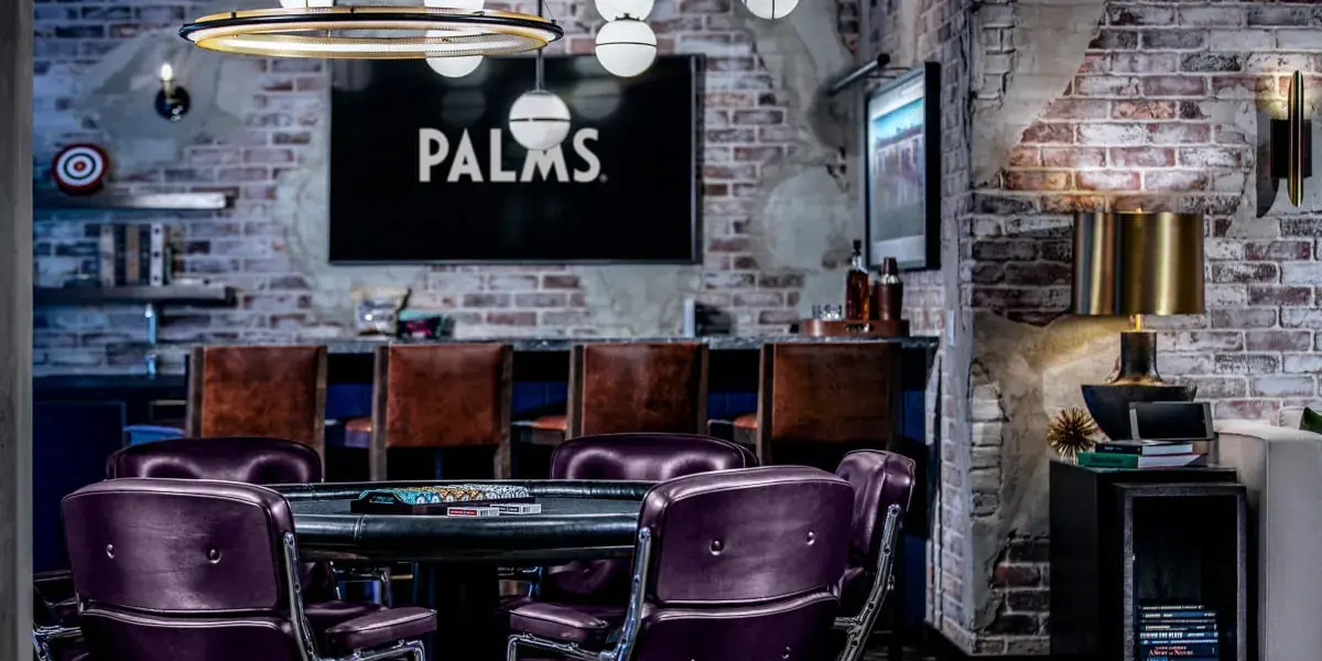 Loft Suite Poker Table at Palms Casino Resort Las Vegas.
