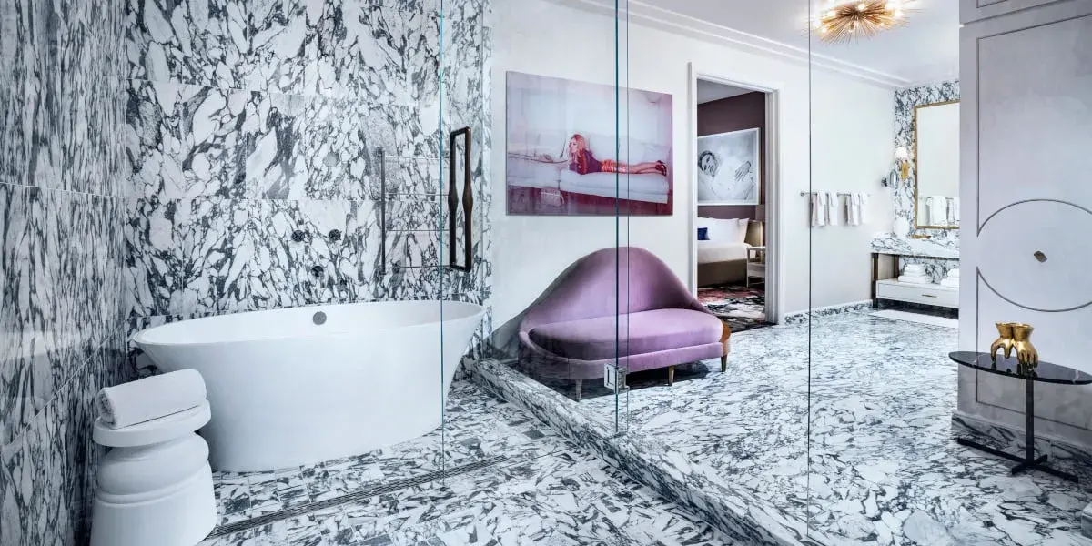 One Bedroom Penthouse Bathroom at Palms Casino Resort Las Vegas.