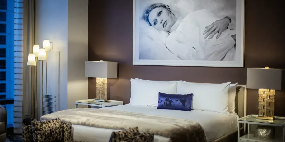 One Bedroom Penthouse Bedroom at Palms Casino Resort Las Vegas.