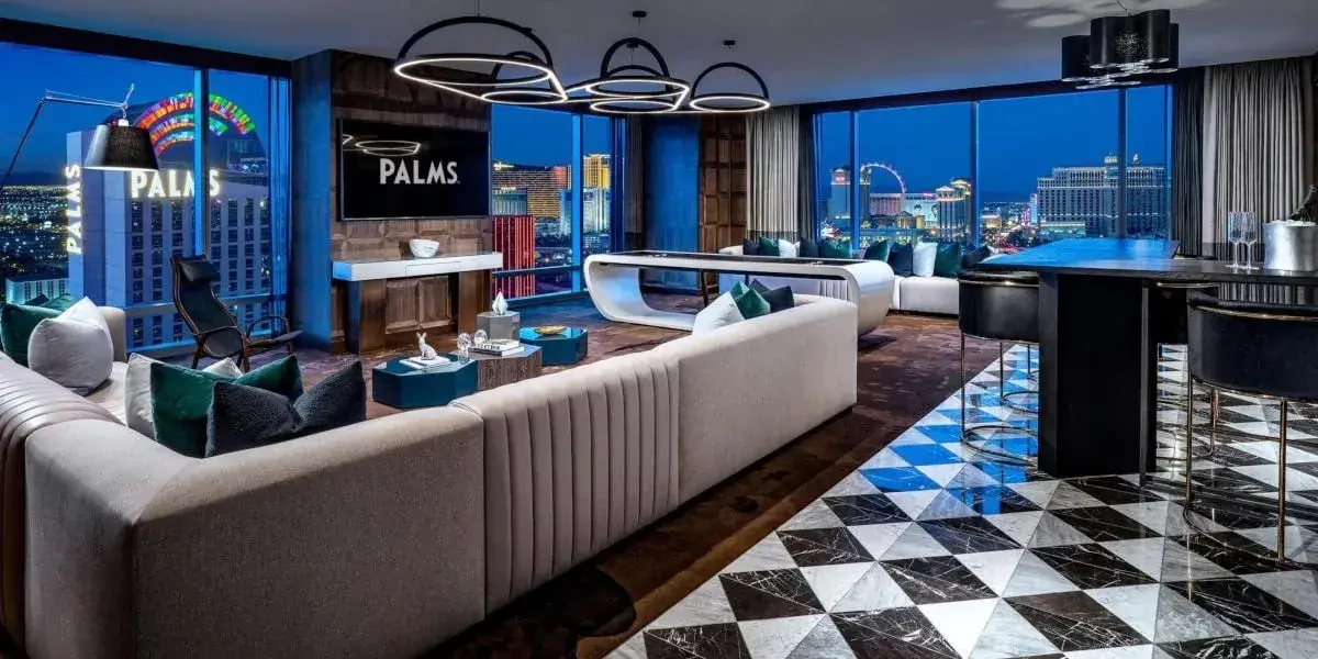 The View Penthouse Living Area at Palms Casino Resort Las Vegas.