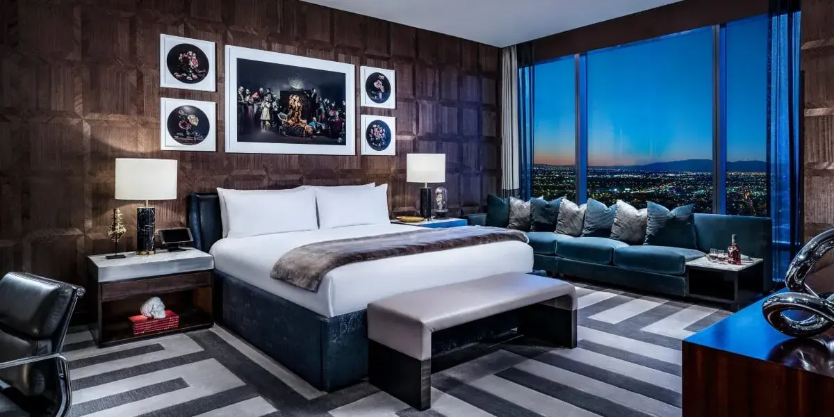 The View Penthouse Bedroom at Palms Casino Resort Las Vegas.