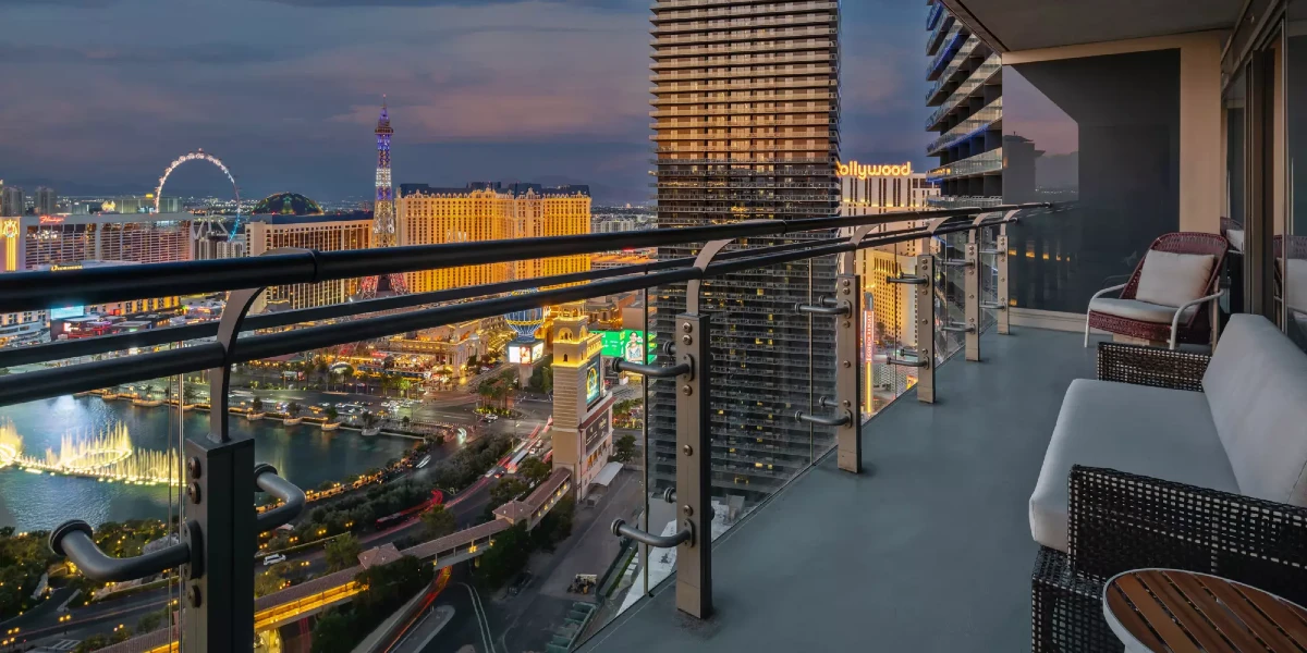 Terrace Studio Terrace at The Cosmopolitan of Las Vegas.