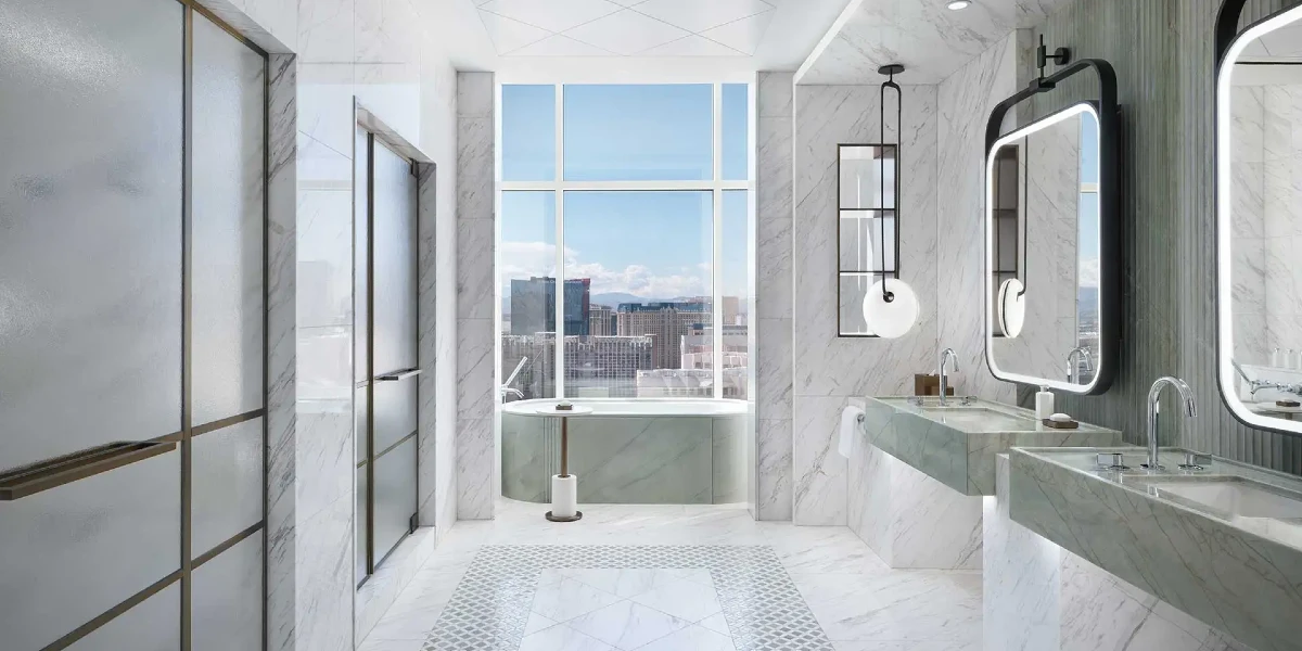 Chairman Suite Bathroom at The Venetian Resort Las Vegas.