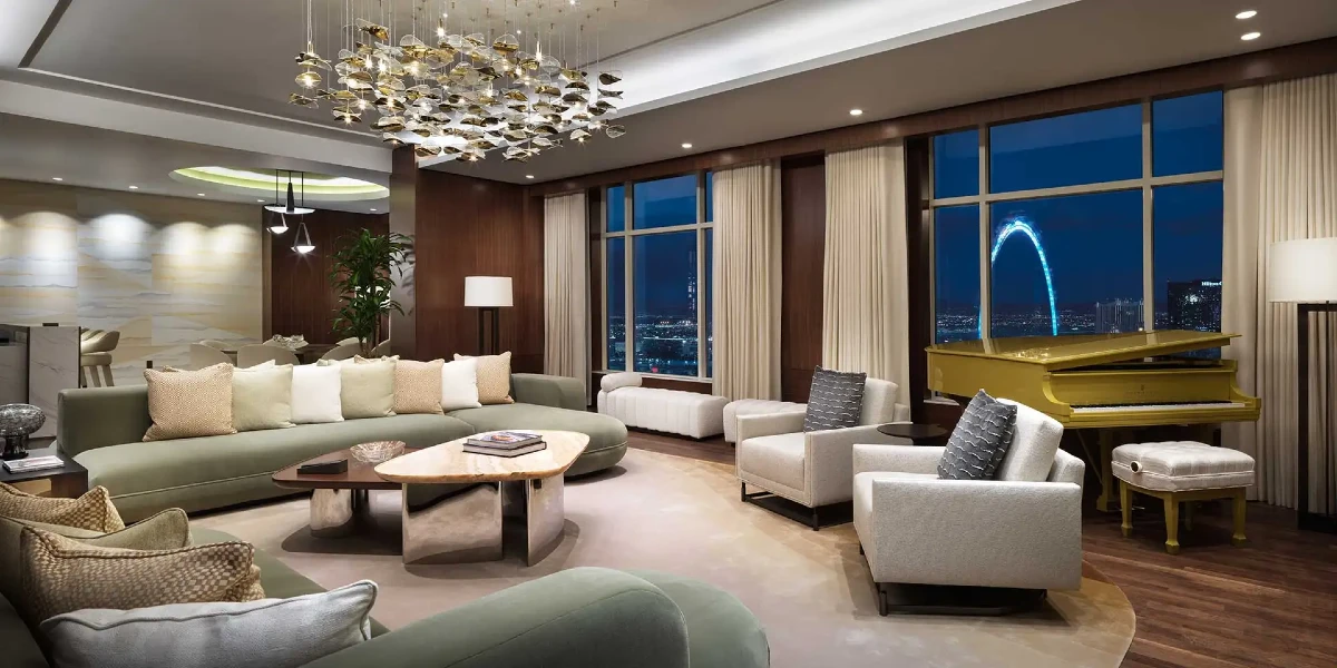 Chairman Suite Living Area at The Venetian Resort Las Vegas.