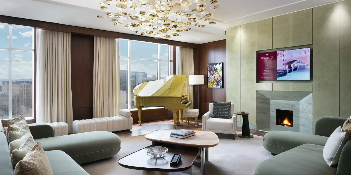 Chairman Suite Living Area at The Venetian Resort Las Vegas.