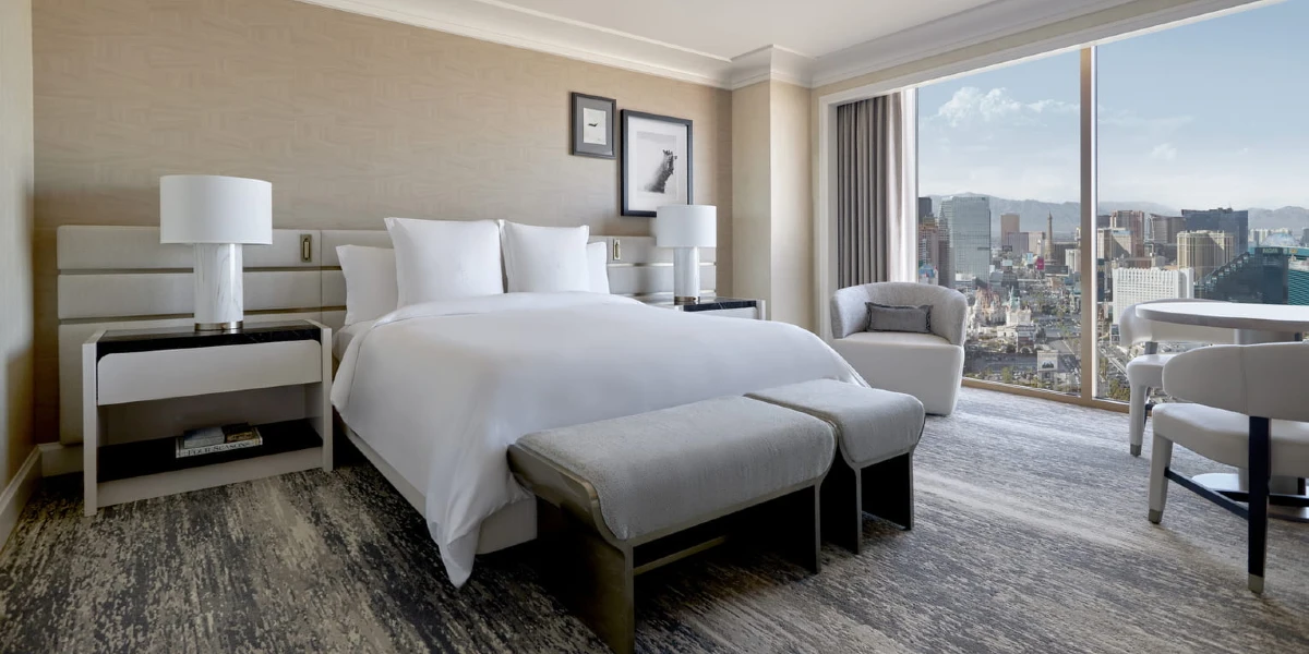 Strip View Room at Four Seasons Hotel Las Vegas.