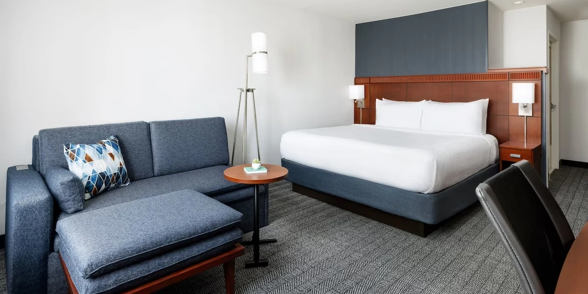 Guest Room King at Courtyard Las Vegas Stadium Area.