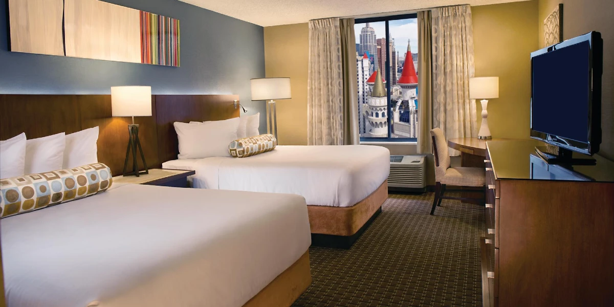 Royal Tower Two Queen at Excalibur Hotel and Casino Las Vegas.