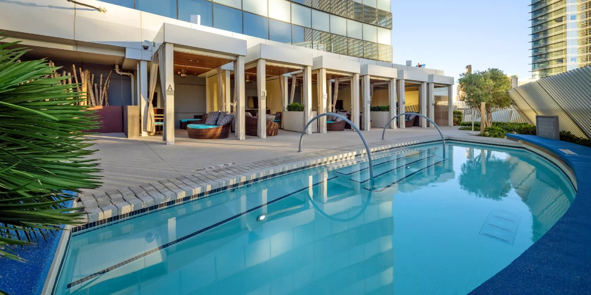 Pool at Vdara Hotel and Spa at Aria Las Vegas.