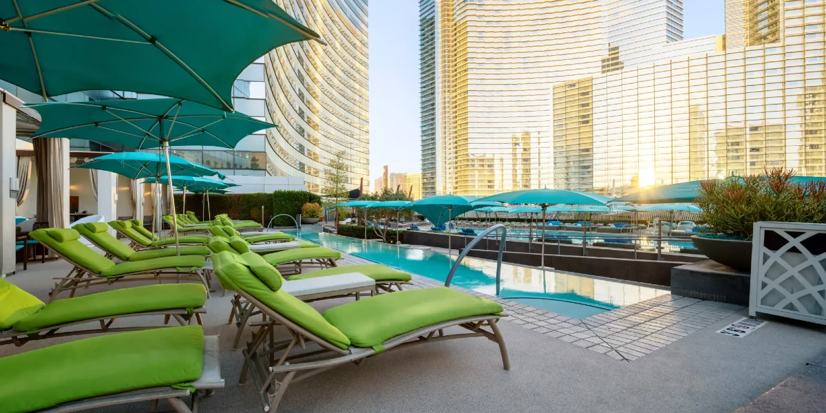 Pool at Vdara Hotel and Spa at Aria Las Vegas.