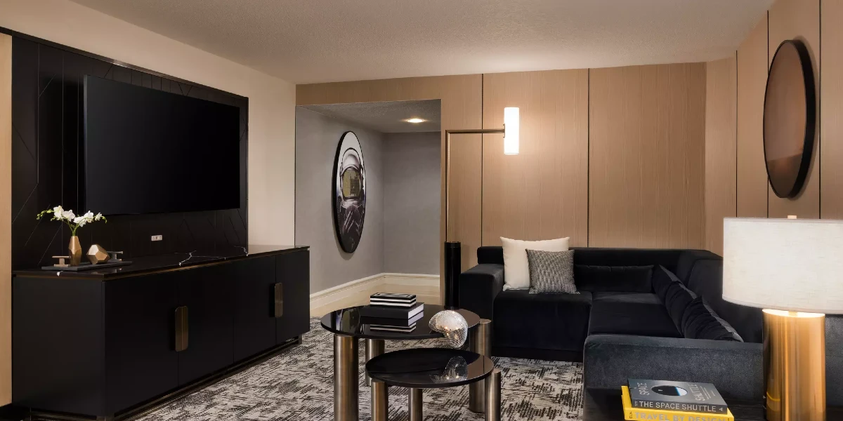 MGM City View Suite Living Area at MGM Grand Las Vegas.