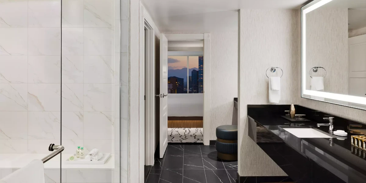 MGM One Bedroom Suite Bathroom at MGM Grand Las Vegas.