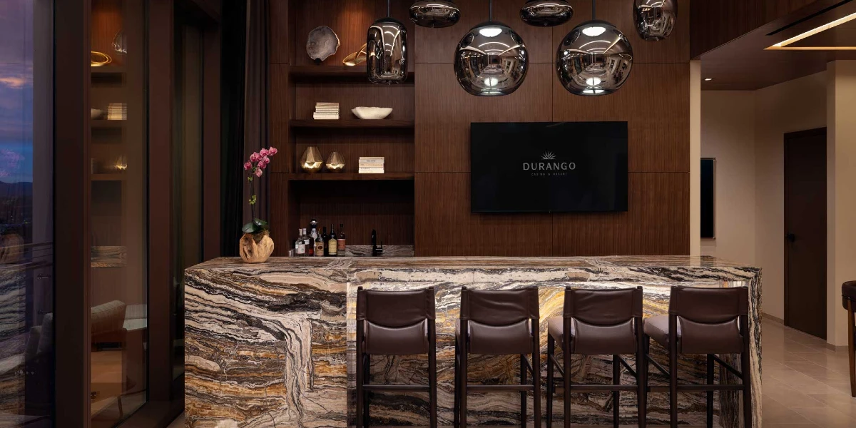 Veranda King Suite Wet Bar at Durango Casino and Resort Las Vegas.