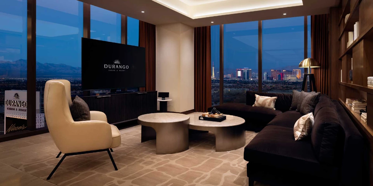 Terrace King Suite Living Area at Durango Casino and Resort Las Vegas.