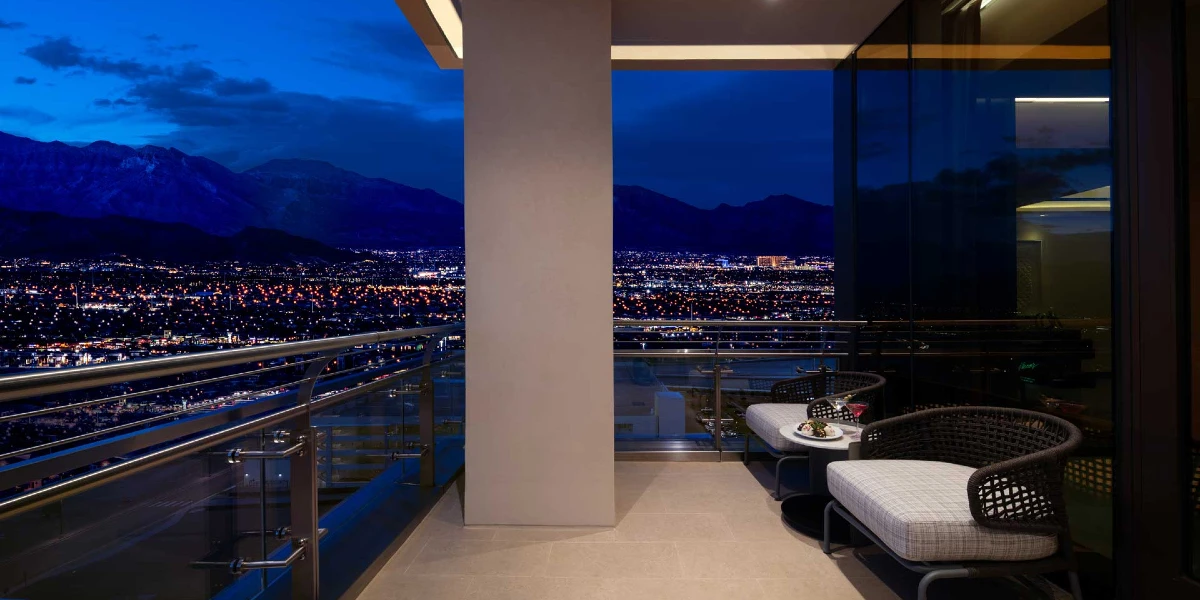Terrace King Suite Balcony at Durango Casino and Resort Las Vegas.