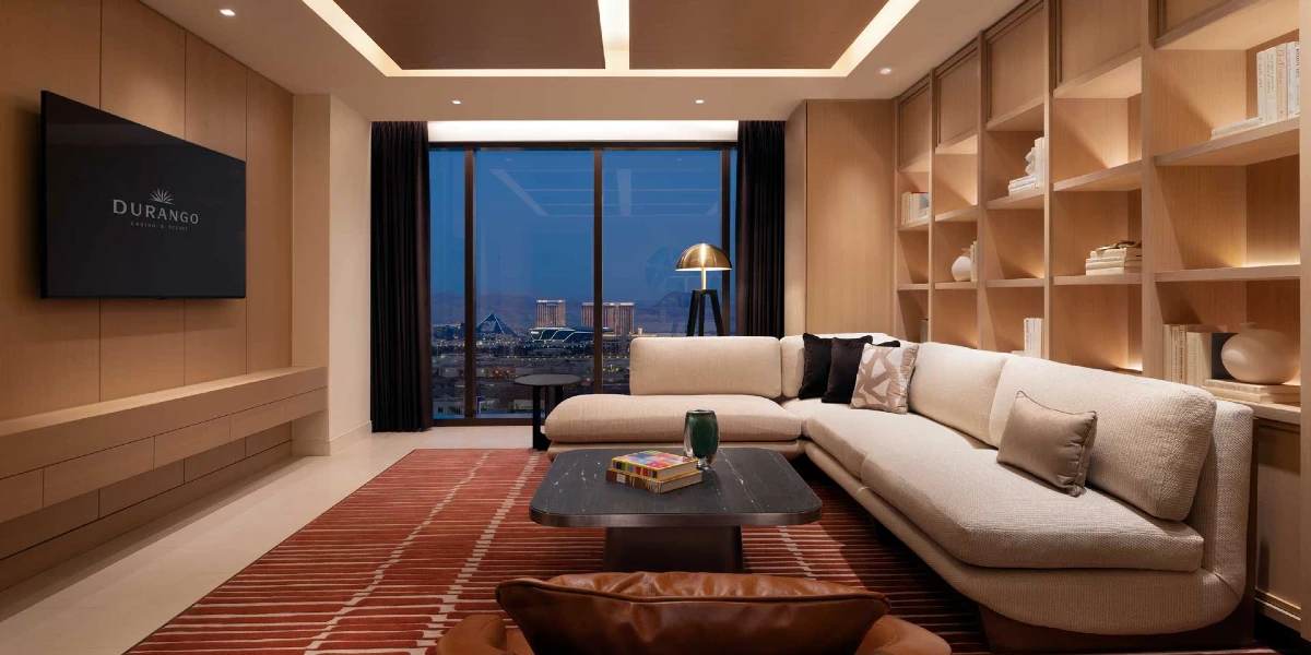 Parlor King Suite Living Area at Durango Casino and Resort Las Vegas.