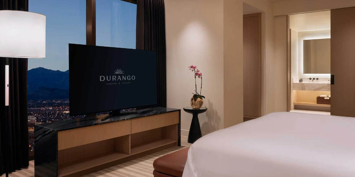 Parlor King Suite Bedroom at Durango Casino and Resort Las Vegas.