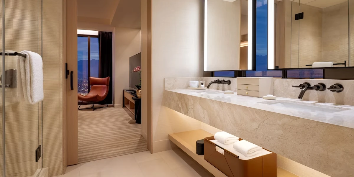 Salon King Suite Bathroom at Durango Casino and Resort Las Vegas.