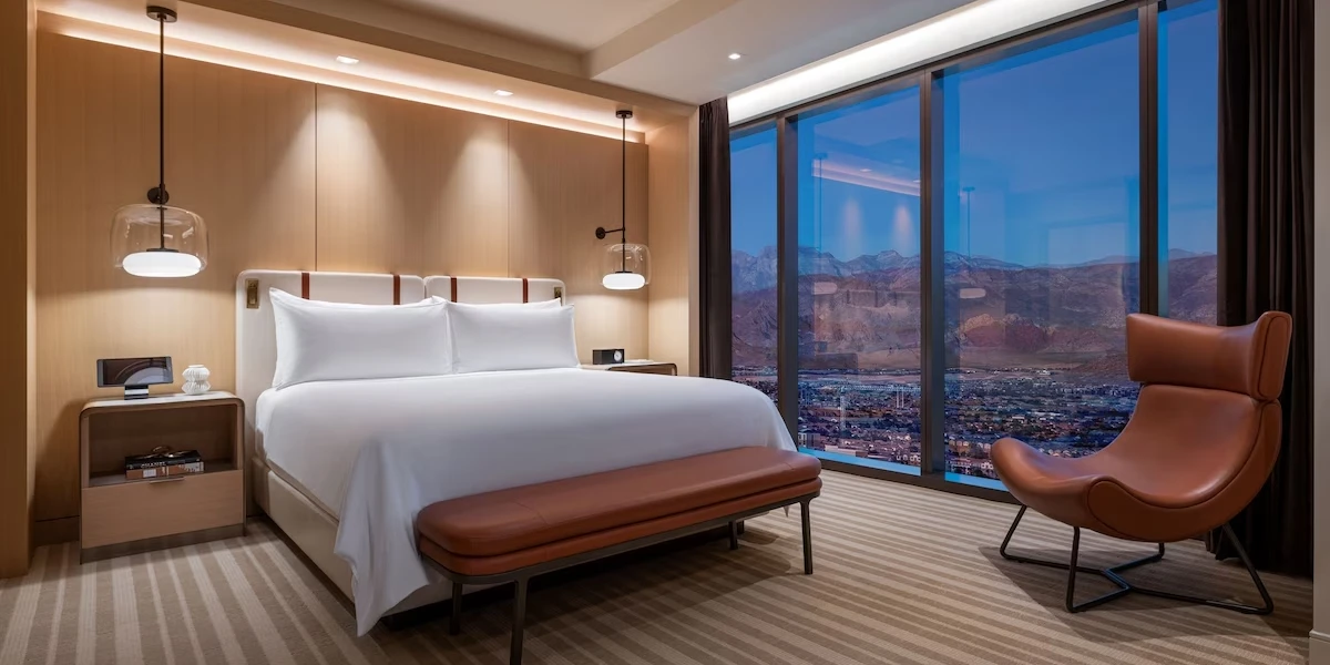 Salon King Suite Bedroom at Durango Casino and Resort Las Vegas.