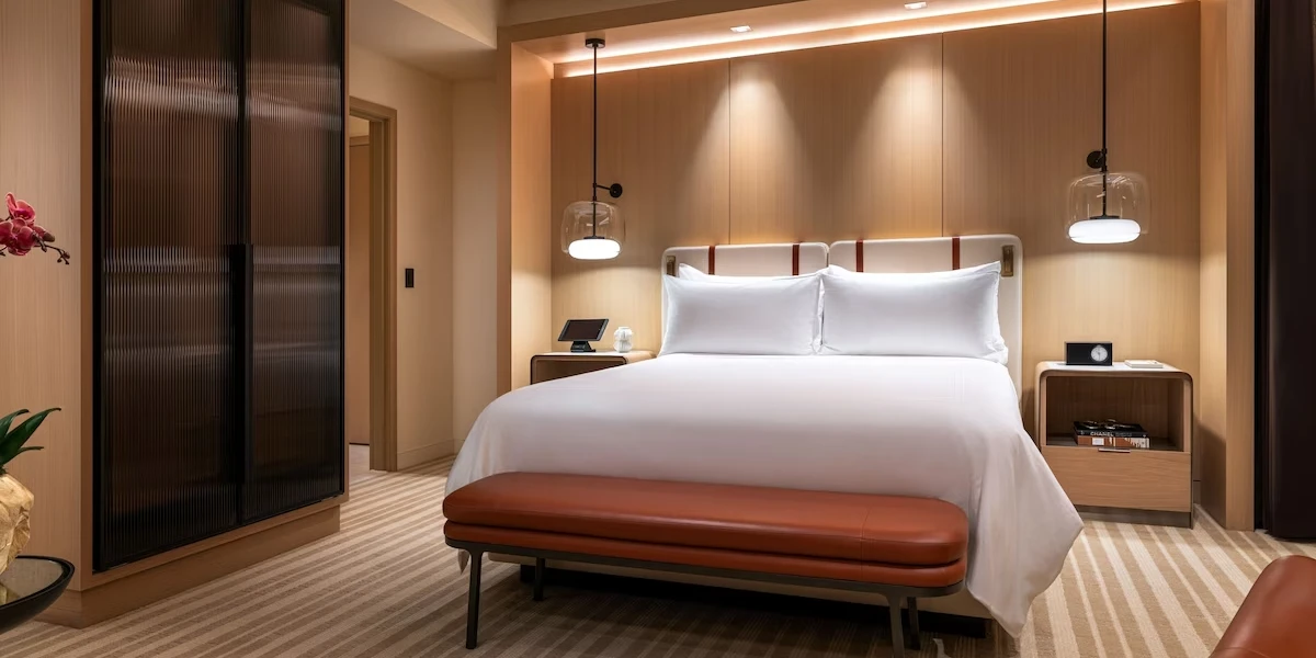 Salon King Suite Bedroom at Durango Casino and Resort Las Vegas.