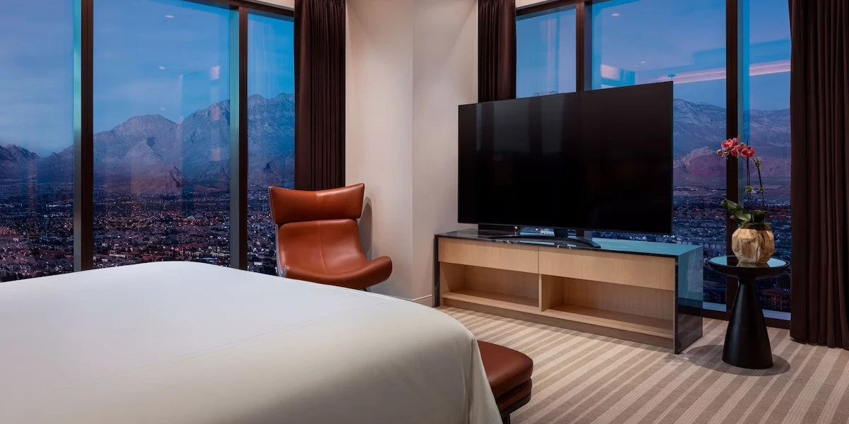 Salon King Suite Bedroom at Durango Casino and Resort Las Vegas.