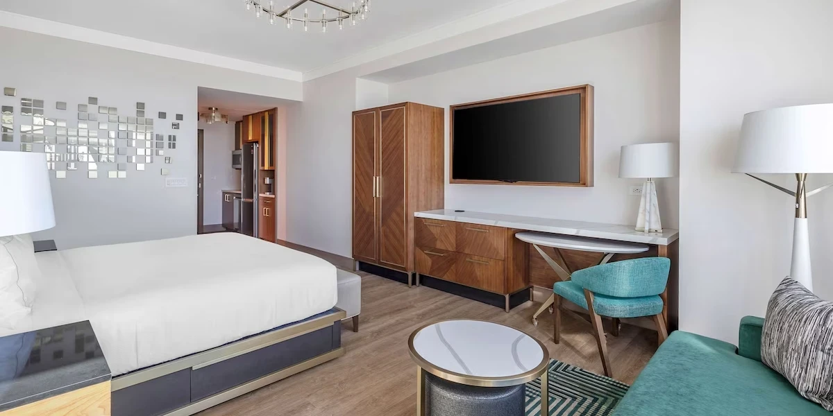 Superior Studio at Hilton Club Elara Las Vegas.