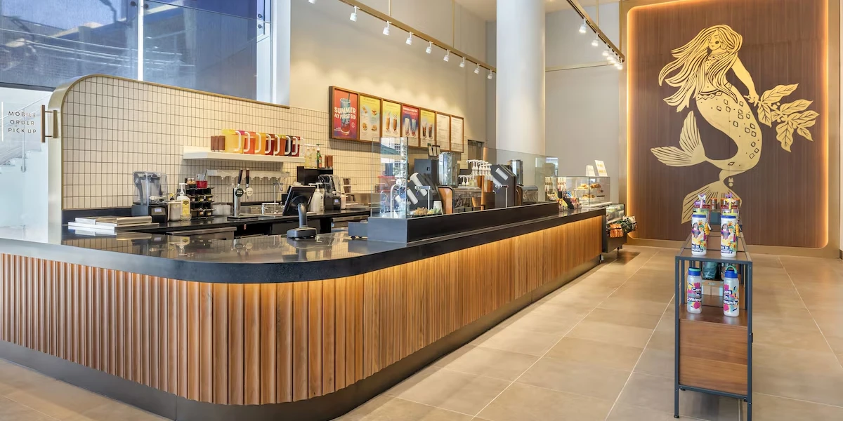 Starbucks at Hilton Club Elara Las Vegas.