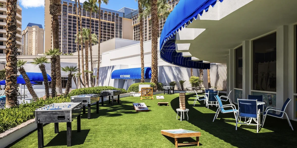 Outdoor Games at Horseshoe Las Vegas.