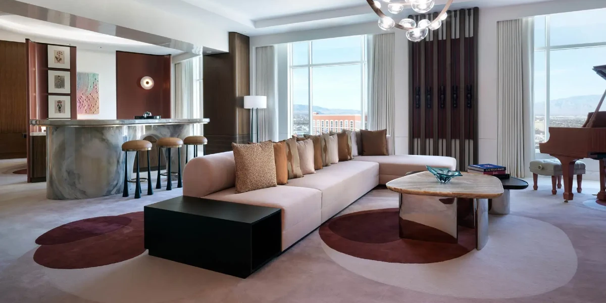 Presidential Suite Living Area at The Venetian Resort Las Vegas.