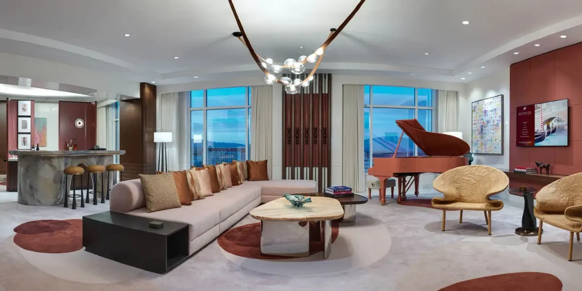 Presidential Suite Living Area at The Venetian Resort Las Vegas.