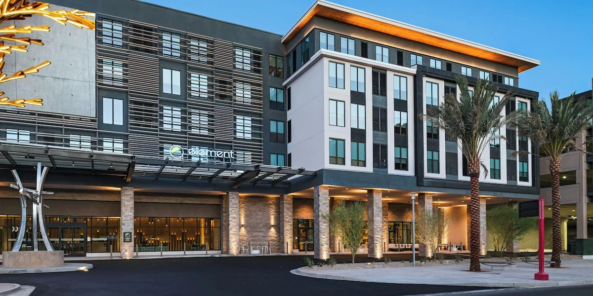 Hotel Exterior at Element Las Vegas Symphony Park.
