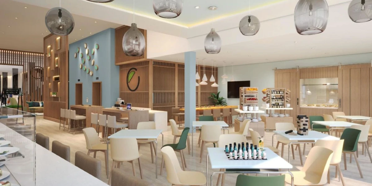 Dining Area at Element Las Vegas Symphony Park.