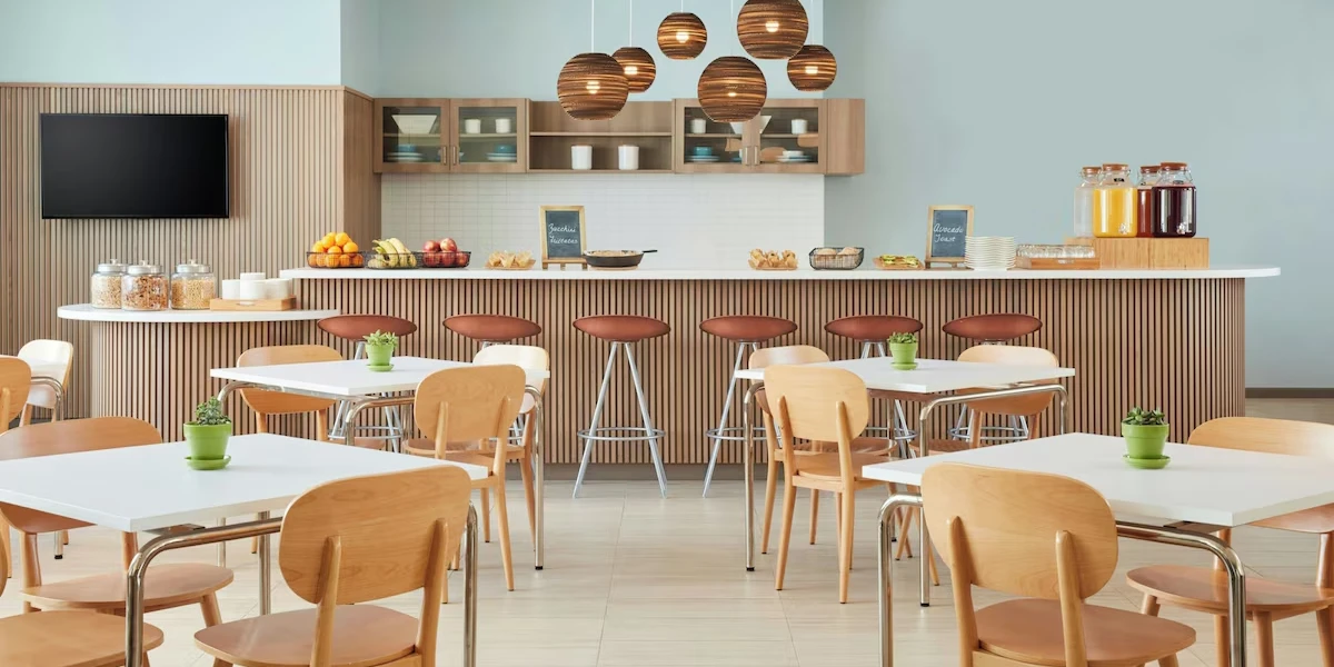 Dining Area at Element Las Vegas Symphony Park.