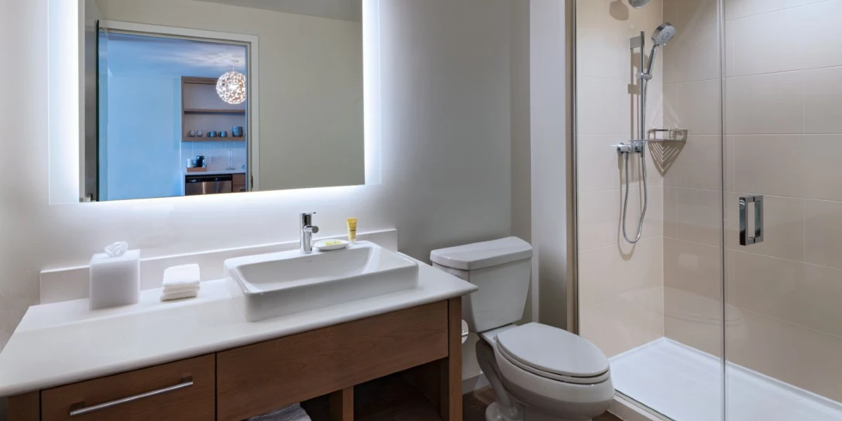 Bathroom at Element Las Vegas Symphony Park.