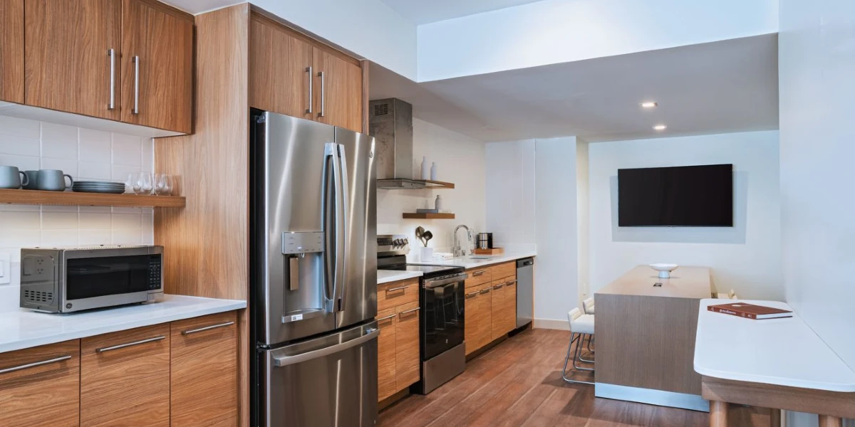 Kitchen at Element Las Vegas Symphony Park.
