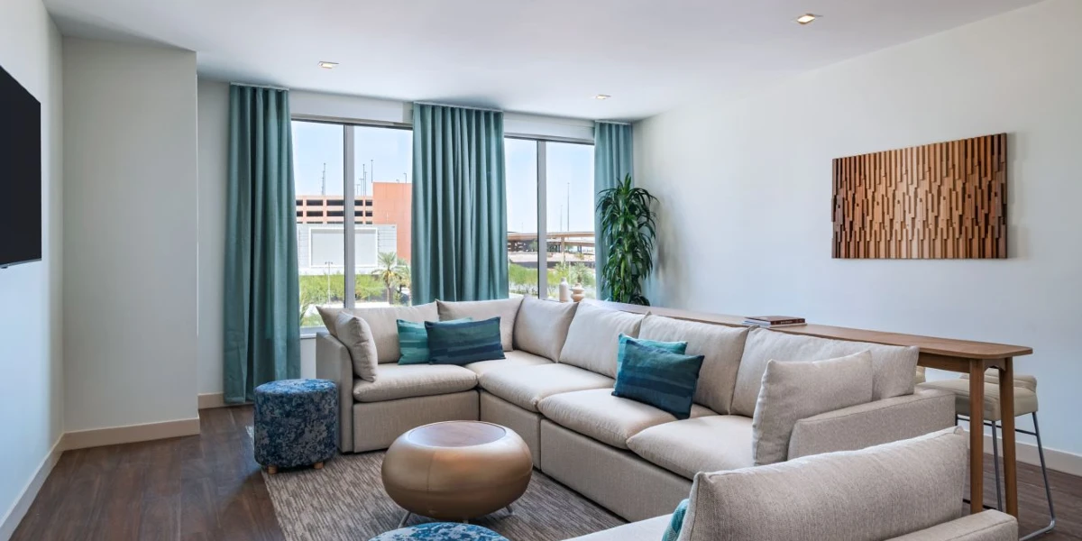 Living Area at Element Las Vegas Symphony Park.