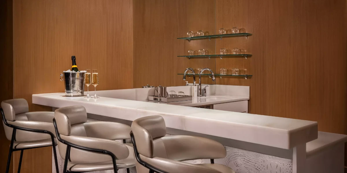 Two Bedroom Chelsea Penthouse Wet Bar at The Cosmopolitan of Las Vegas.