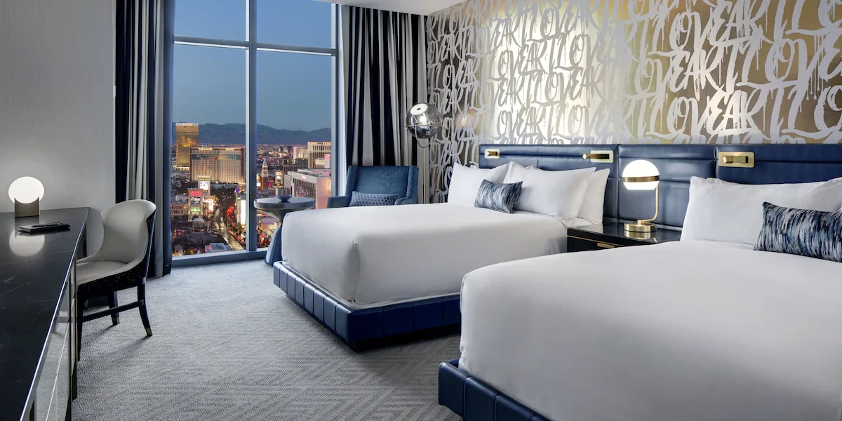 Two Bedroom City Suite Bedroom at The Cosmopolitan of Las Vegas.