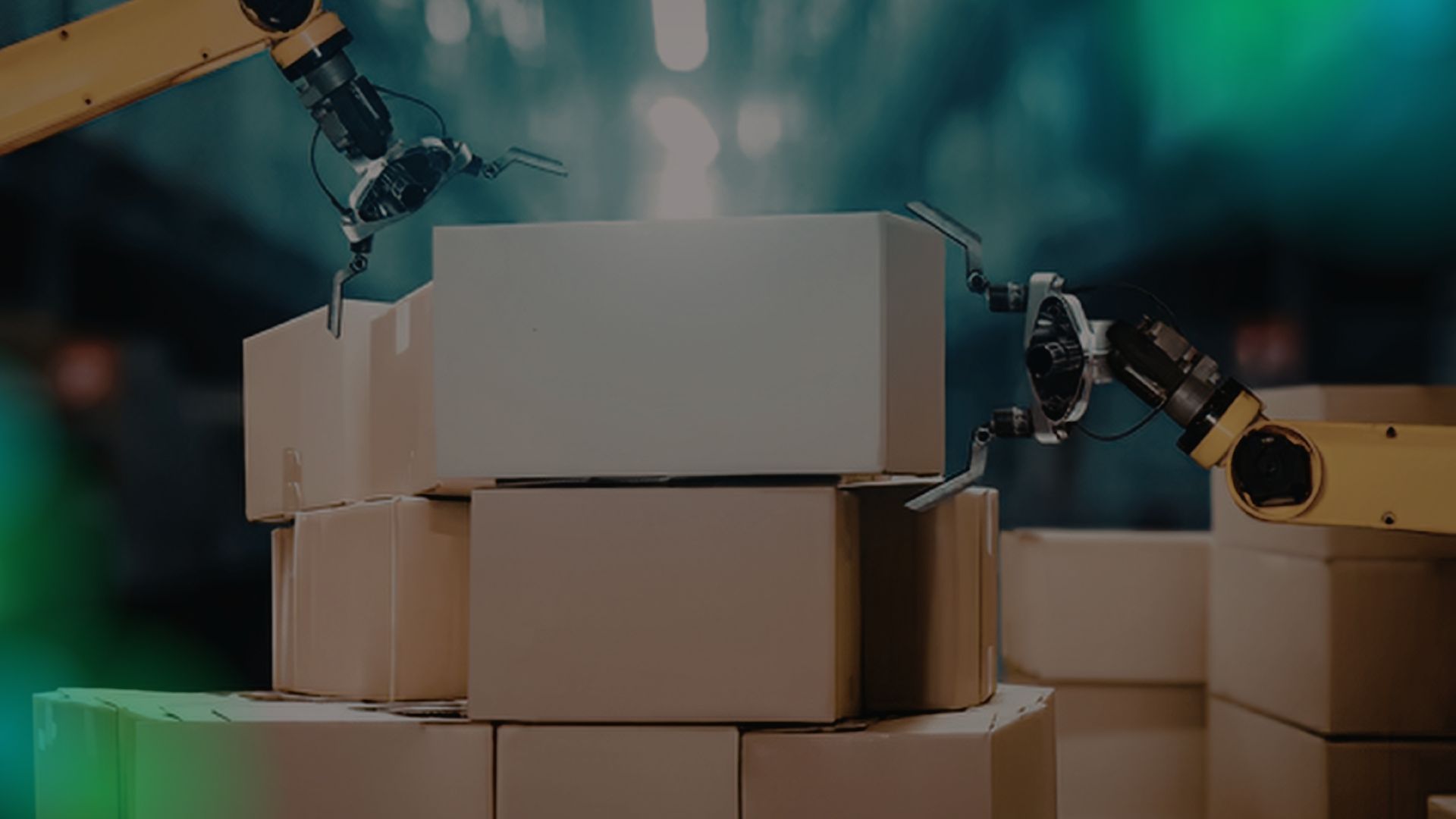 Robotic automation in a modern distribution center, showing how adaptive Supply Chain planning balances cost efficiency and service responsiveness in real time.