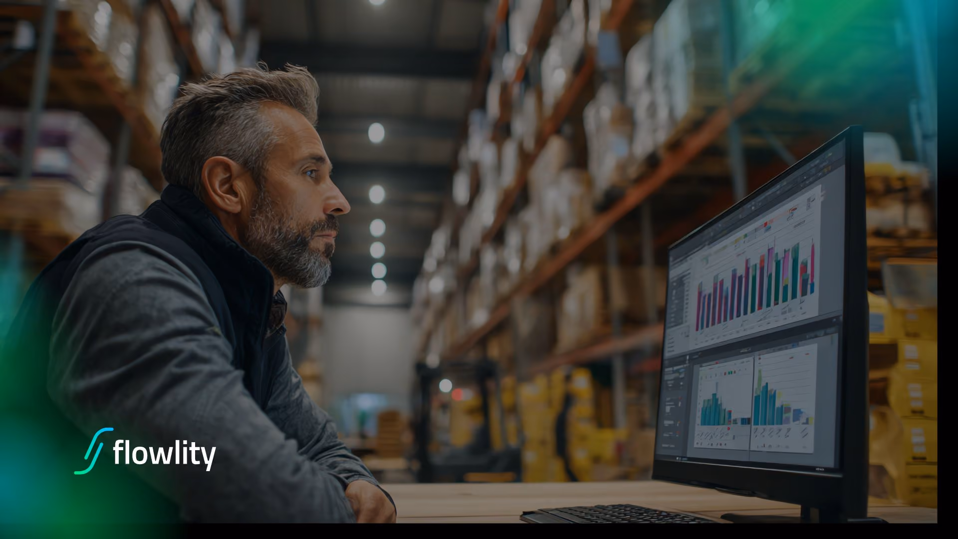 AI-powered analytics screen used in a modern Supply Chain platform for demand forecasting and inventory optimization